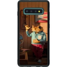 Samsung Galaxy S10+ Case Hülle - Silikon schwarz Dancing frog DTMF