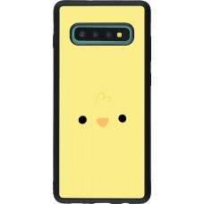Coque Samsung Galaxy S10+ - Silicone rigide noir Easter 2026 Little chicken
