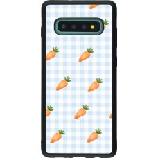 Coque Samsung Galaxy S10+ - Silicone rigide noir Easter 2026 Pattern carrots