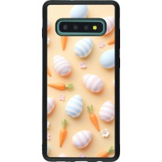 Samsung Galaxy S10+ Case Hülle - Silikon schwarz Easter 2026 Pattern Easter