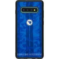 Coque Samsung Galaxy S10+ - Silicone rigide noir Maillot de football Bosnie-Herzégovine 2026 personnalisable