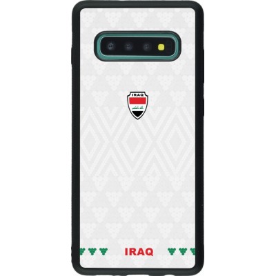 Samsung Galaxy S10+ Case Hülle - Silikon schwarz Irak 2026 personalisierbares Fussballtrikot