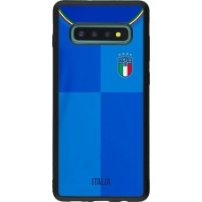 Samsung Galaxy S10+ Case Hülle - Silikon schwarz Italien 2022 personalisierbares Fußballtrikot