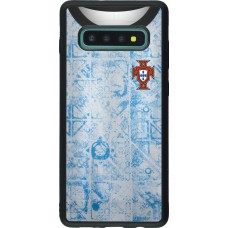 Samsung Galaxy S10+ Case Hülle - Silikon schwarz Portugal Away personalisierbares Fussballtrikot