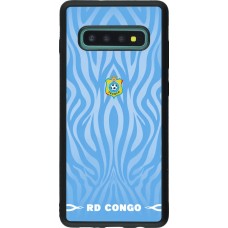 Samsung Galaxy S10+ Case Hülle - Silikon schwarz Demokratische Republik Kongo 2026 personalisierbares Fussballtrikot