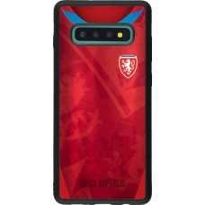 Samsung Galaxy S10+ Case Hülle - Silikon schwarz Tschechische Republik personalisierbares Fussballtrikot