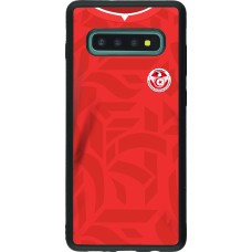 Samsung Galaxy S10+ Case Hülle - Silikon schwarz Tunesien 2022 personalisierbares Fussballtrikot