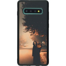 Samsung Galaxy S10+ Case Hülle - Silikon schwarz Halloween 2025 Scream