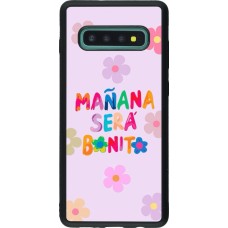 Coque Samsung Galaxy S10+ - Silicone rigide noir Karol G Manana sera bonito