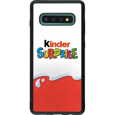 Samsung Galaxy S10+ Case Hülle - Silikon schwarz Kinder Surprise