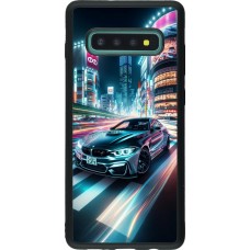 Coque Samsung Galaxy S10+ - Silicone rigide noir BMW M4 Tokyo Night