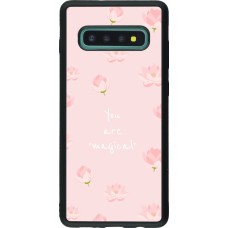 Coque Samsung Galaxy S10+ - Silicone rigide noir Mom 2023 your are magical