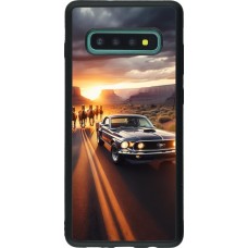 Coque Samsung Galaxy S10+ - Silicone rigide noir Mustang 69 Grand Canyon