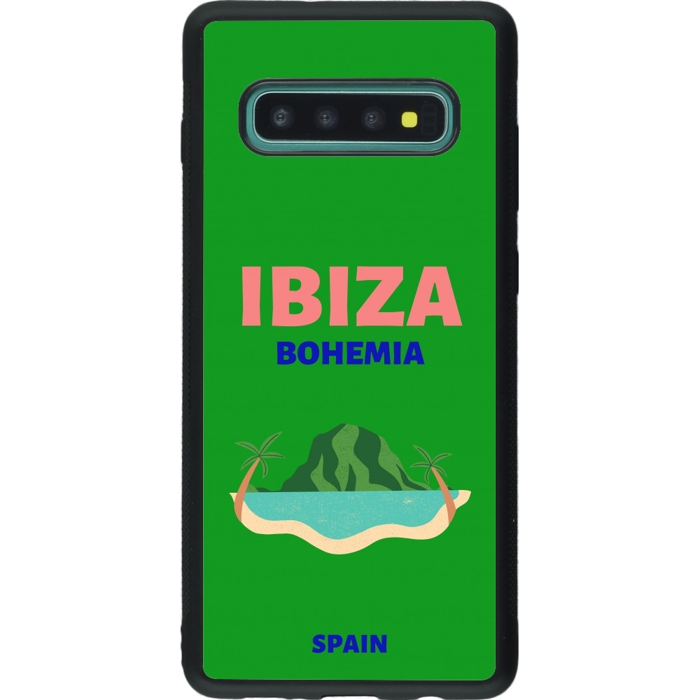 Samsung Galaxy S10+ Case Hülle - Silikon schwarz Pop Summer Destination Ibiza