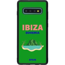 Samsung Galaxy S10+ Case Hülle - Silikon schwarz Pop Summer Destination Ibiza