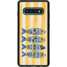Samsung Galaxy S10+ Case Hülle - Silikon schwarz Portuguese fish 2026