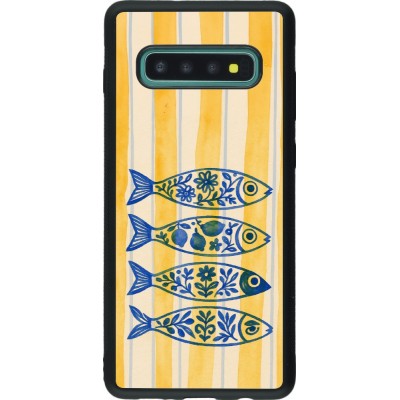 Samsung Galaxy S10+ Case Hülle - Silikon schwarz Portuguese fish 2026
