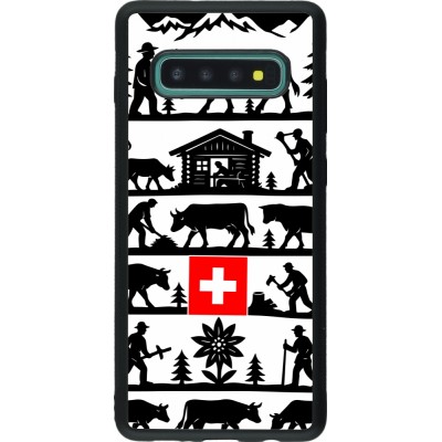 Samsung Galaxy S10+ Case Hülle - Silikon schwarz Poya Schweiz 1