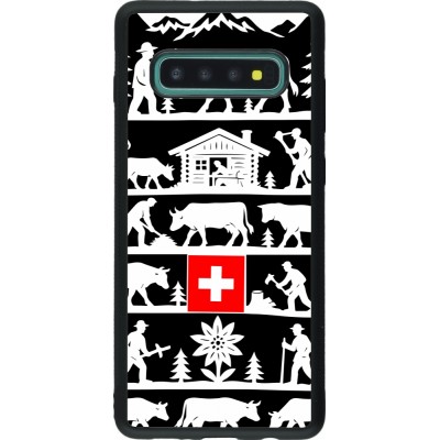 Samsung Galaxy S10+ Case Hülle - Silikon schwarz Poya Schweiz 1 schwarz