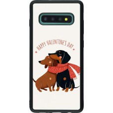 Samsung Galaxy S10+ Case Hülle - Silikon schwarz Saint Valentines Day 26 Happy Valentine