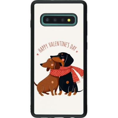 Coque Samsung Galaxy S10+ - Silicone rigide noir Saint Valentines Day 26 Happy Valentine