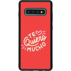 Coque Samsung Galaxy S10+ - Silicone rigide noir Saint Valentines Day 26 Te quiero mucho