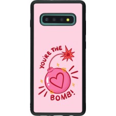 Coque Samsung Galaxy S10+ - Silicone rigide noir Saint Valentines Day 26 You are the bomb