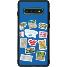 Coque Samsung Galaxy S10+ - Silicone rigide noir Seals of the Dominican Republic DTMF