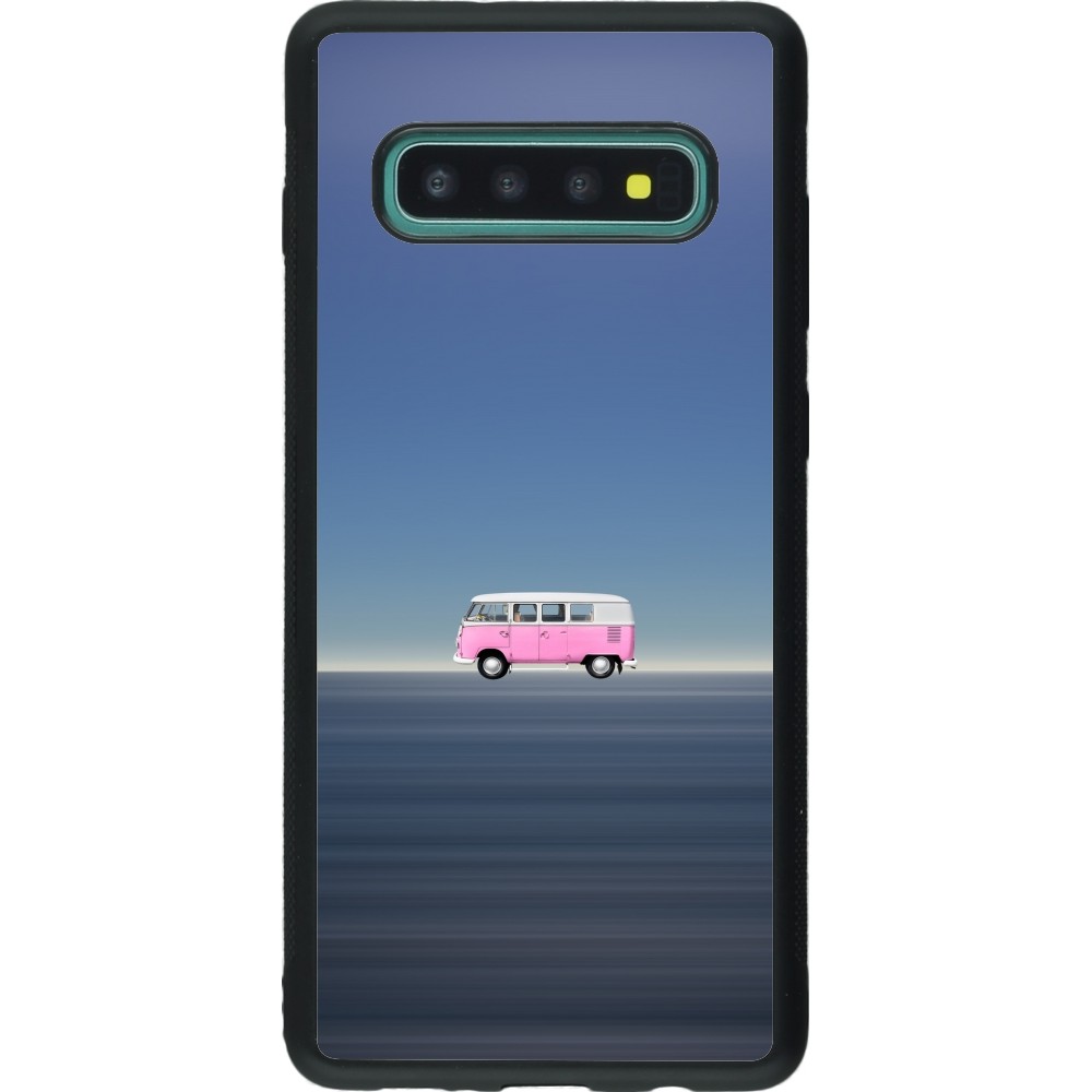 Samsung Galaxy S10+ Case Hülle - Silikon schwarz Spring 23 pink bus