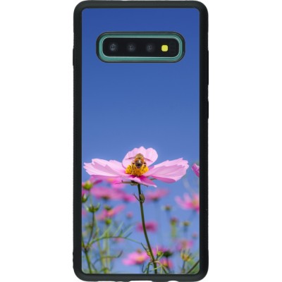 Samsung Galaxy S10+ Case Hülle - Silikon schwarz Bee on a flower Spring 2026