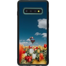Coque Samsung Galaxy S10+ - Silicone rigide noir Hot air balloon 2026