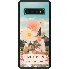 Coque Samsung Galaxy S10+ - Silicone rigide noir Live life in full moon 2026
