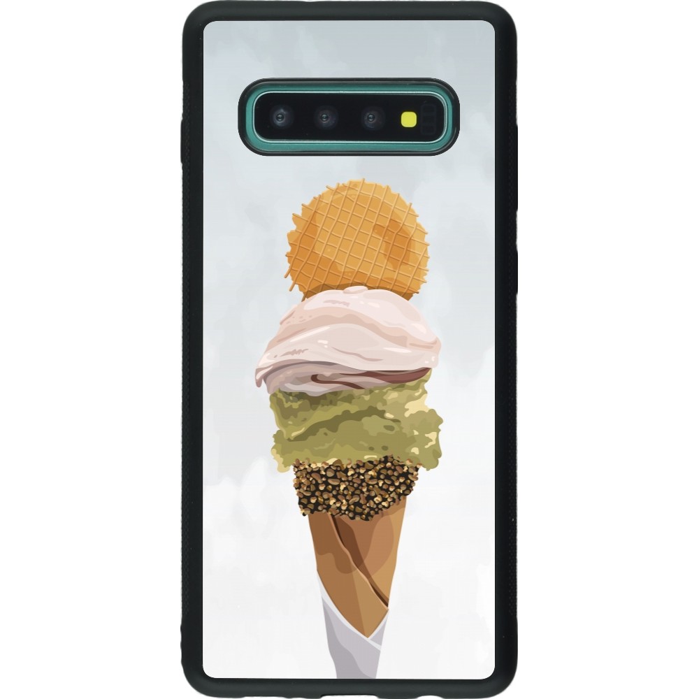 Samsung Galaxy S10+ Case Hülle - Silikon schwarz Summer 2025 Cornet