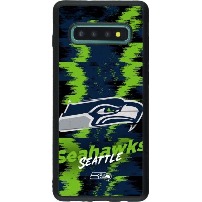 Samsung Galaxy S10+ Case Hülle - Silikon schwarz Super Bowl 26 Seattle 2