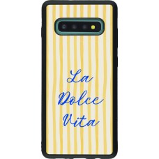 Samsung Galaxy S10+ Case Hülle - Silikon schwarz The good life 2026
