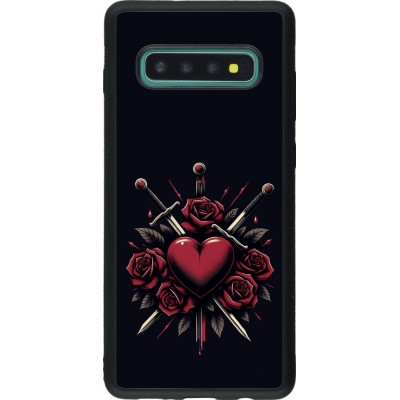 Samsung Galaxy S10+ Case Hülle - Silikon schwarz Valentine 2024 gothic love
