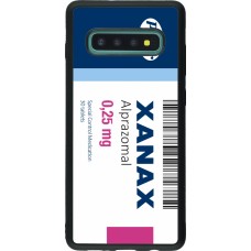 Coque Samsung Galaxy S10+ - Silicone rigide noir Xanax Alprazolam 2025