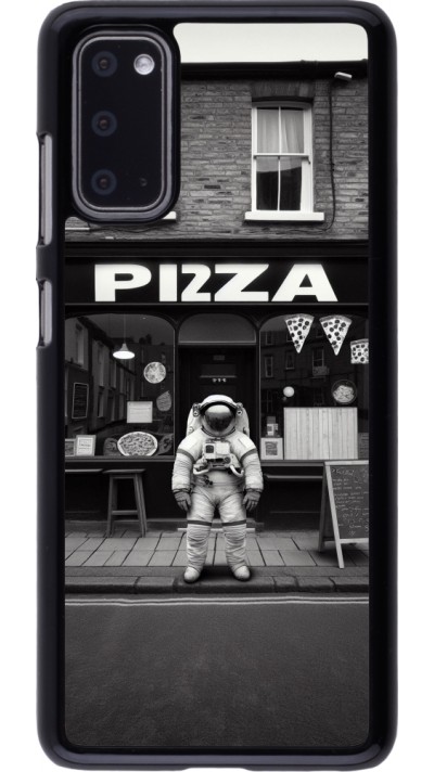 Coque Samsung Galaxy S20 - Astronaute devant une Pizzeria