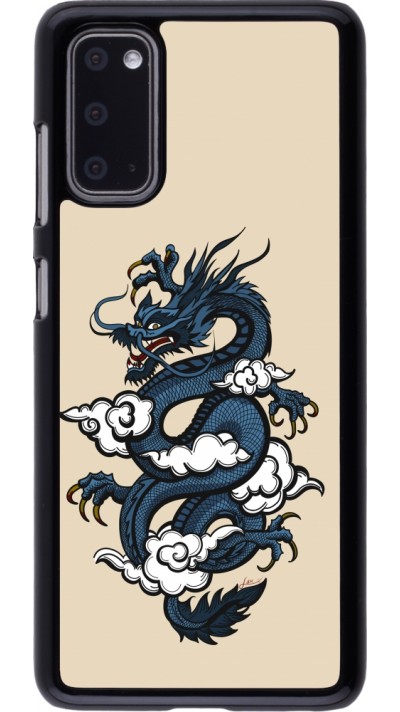 Samsung Galaxy S20 Case Hülle - Blue Dragon Tattoo