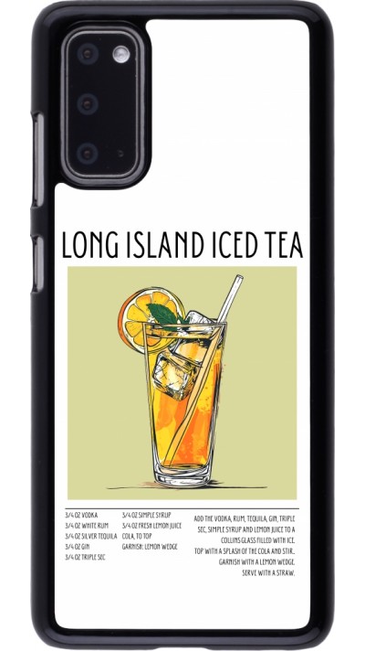 Coque Samsung Galaxy S20 - Cocktail recette Long Island Ice Tea
