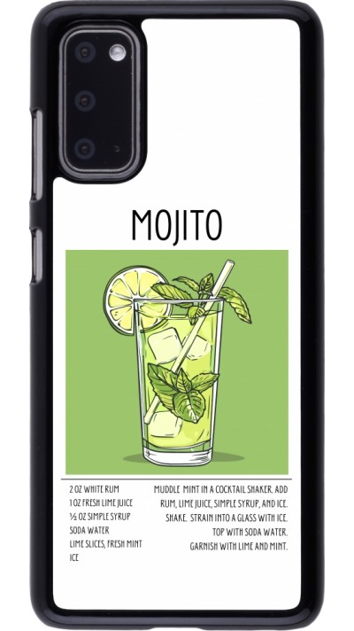 Samsung Galaxy S20 Case Hülle - Cocktail Rezept Mojito