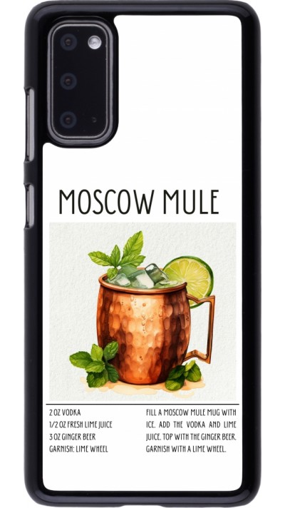 Samsung Galaxy S20 Case Hülle - Cocktail Rezept Moscow Mule