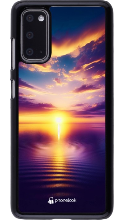 Coque Samsung Galaxy S20 - Coucher soleil jaune violet