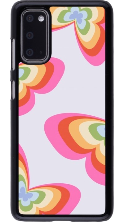 Samsung Galaxy S20 Case Hülle - Easter 2024 rainbow butterflies