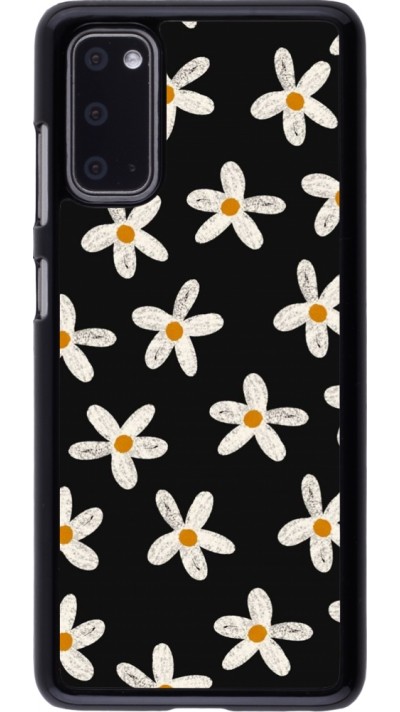 Coque Samsung Galaxy S20 - Easter 2024 white on black flower