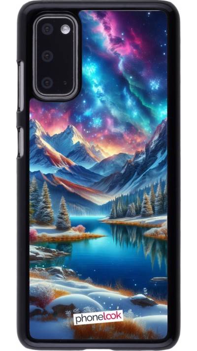 Samsung Galaxy S20 Case Hülle - Fantasiebergsee Himmel Sterne