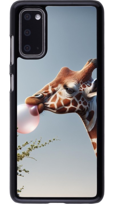 Samsung Galaxy S20 Case Hülle - Giraffe mit Blase