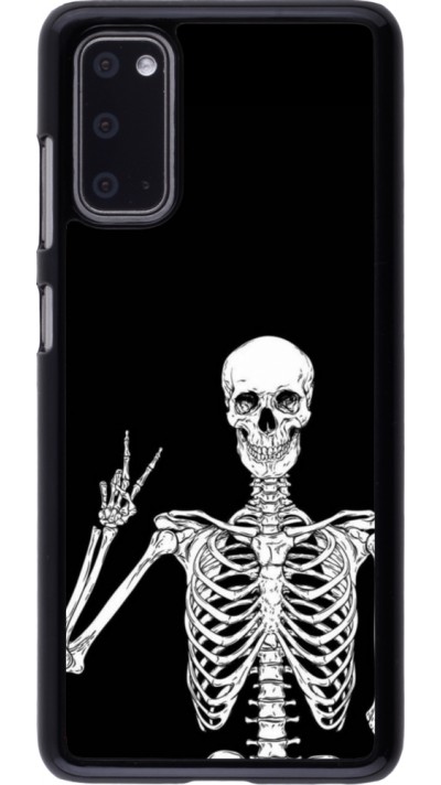 Coque Samsung Galaxy S20 - Halloween 2023 peace skeleton