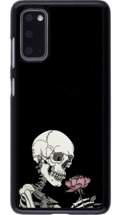 Samsung Galaxy S20 Case Hülle - Halloween 2023 rose and skeleton