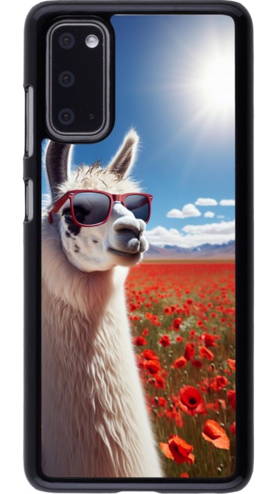 Coque Samsung Galaxy S20 - Lama Chic en Coquelicot